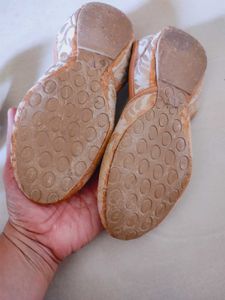 Floral Ethnic Mojari Shoes 20 cm One Time Used
