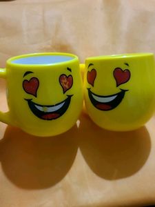 Gorgeous Large Couple Fibre Cofffe Mugs