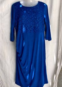 Royal Blue Sparkle Dress XL