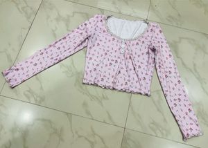 SAVANA Cute Floral Print Pajama Set