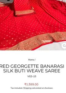 Premium Georgette Banarasi Silk Saree