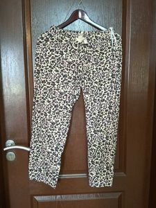 Cute Heart &amp; Leopard Print Pajama Set nd top