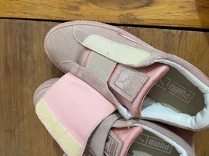 Puma Pink Suede Sneakers