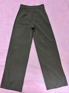Olive Green Wide Leg Pants