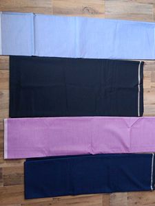 Lot of 4 Plain Fabric Rolls
