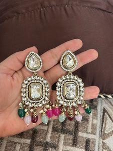 Elegant Kundan Stone Earrings