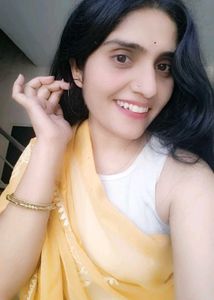 Elegant Yellow Saree with balues deniam