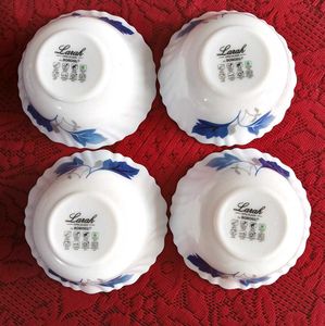 Set of 4 Larah By Borosil Opal Glass Bowls