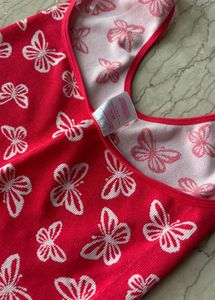 Charming Butterfly Print Mini Dress
