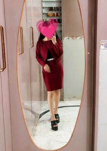 Maroon Bodycon Dress