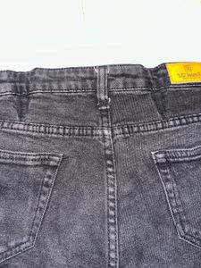 Black Denim Shorts