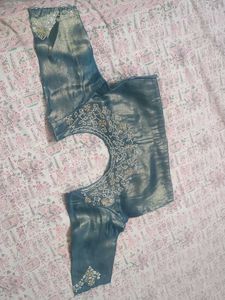 Sparkling Embellished Silk Blouse