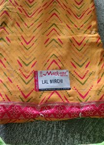 Elegant Yellow Printed Saree