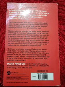 The Subtle Art of Not Giving a F*ck With Bookmark