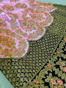Stunning Pink &amp; Mint Lehenga Choli