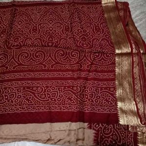 Elegant Bandhani Saree