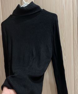 Black Turtleneck Sweater