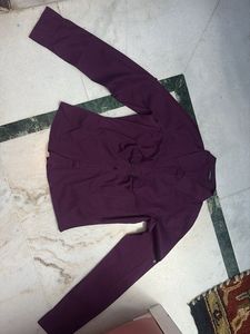 Women's Plum Button-Up Shirt
