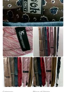 7 Vintage Silk Ties Collection