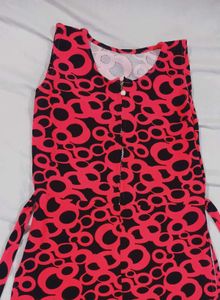 Stylish Red Floral Maxi Dress