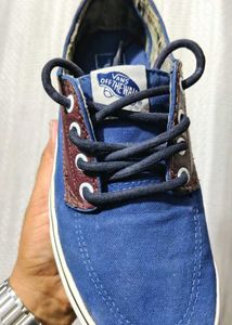 Vans Casual Blue &amp; Burgundy Sneakers