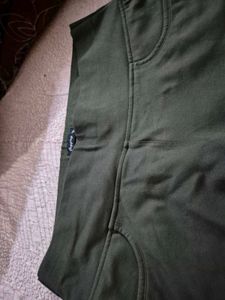Dark Green Jegging With Pocke