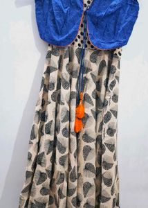 Ethnic Gown With Jacket Price Drop