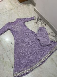 Elegant Purple Kurta Set
