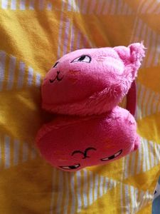 Cute Pink Cat Earmuffs