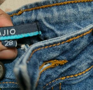Distressed Denim Shorts