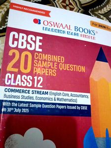 Oswaal Books CBSE Class 12 Commerce Sample Papers