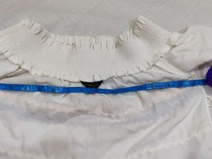 White Smocked Off-Shoulder top