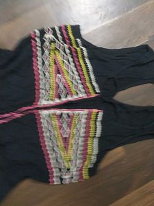 Black Embroidered Dress