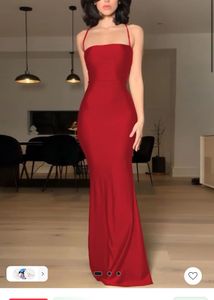 Elegant Red Maxi Dress