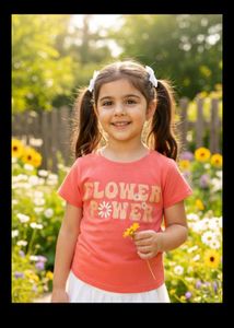 6-8 yearFlower Power Graphic Tee