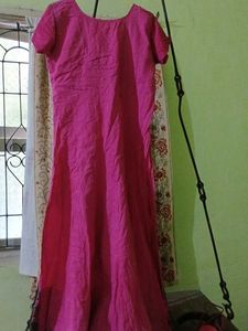Pink Ethnic Anarkali Kurta