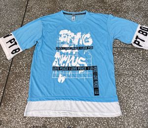 2 Boys New Blue/ black Graphic Print T-Shirt