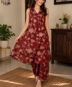 SANISA Maroon Kurta Set | Like New