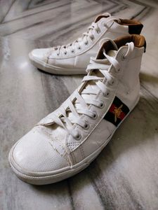 White Gucci High Top Sneakers For Men &amp; Women