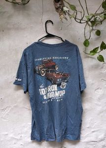Vintage Blue Graphic T-Shirt 2014