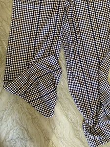 Chic Gingham Wide-Leg Pants