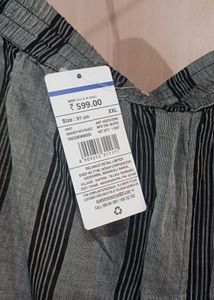 Stylish Grey Striped Palazzo Pants