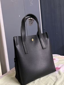 Chic Black Tote Bag with Tassel