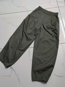 Olive Green Wide Leg Trouser