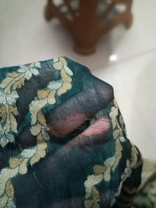 Woven Tissue Organza Saree Without Blouse