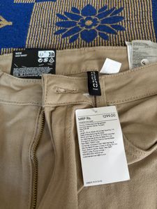 H&amp;M High Waist Trouser/Jeans - (khaki)