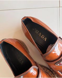 Prada Brown Leather Loafers