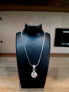Ganesh Ji Chain Pandent Pure Silver 925
