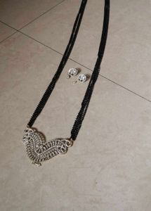 Designer Mangalsutra &amp; Earrings Set