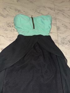 Strapless High-Low Dress